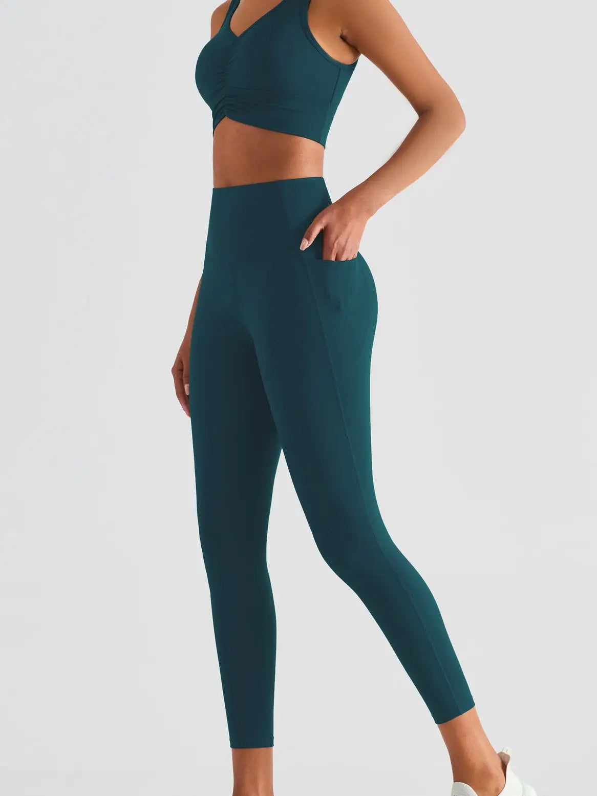 Soft Buttery High Waisted Fitness Leggings with Pockets